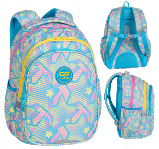 CoolPack viackomorový školský batoh Shades of blue, Shades of pink, Multicolor 21 l